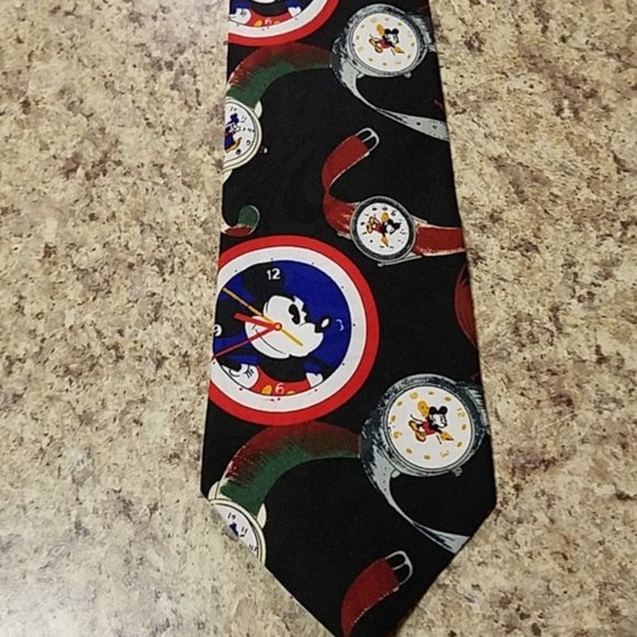 Vintage Mickey Mouse Clock Tie • Disney - Picture 2 of 7